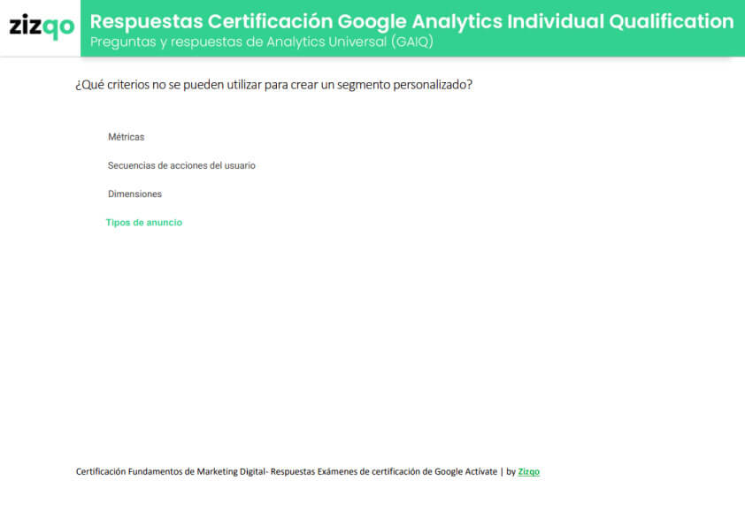 que-criterios-no-se-pueden-utilizar-para-crear-un-segmento-personalizado-certificacion-google-analytics-individual-qualification-zizqo